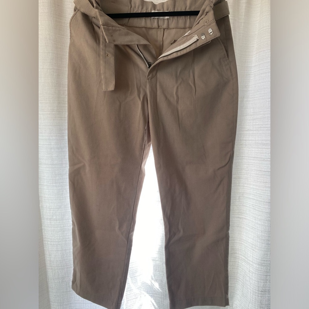 Abercrombie Wool High waist Belted Ankle Pants Size M